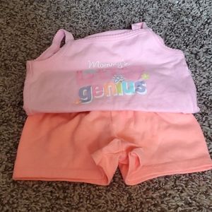 Infant girls short set